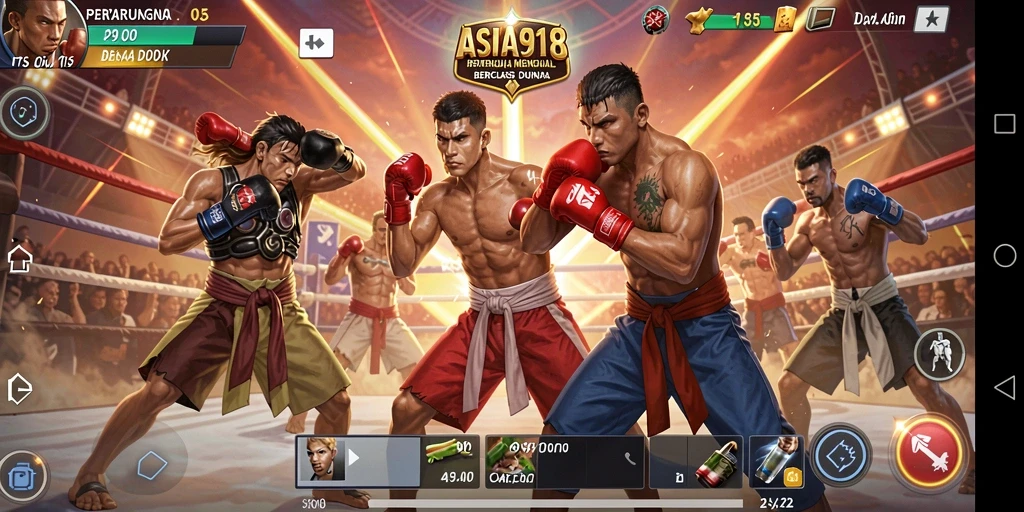 Tampilan gameplay seru di ASIA918 dengan pertarungan dinamis.