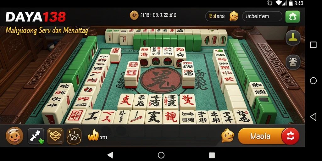Tampilan menarik dari gameplay Mahjong di DAYA138.
