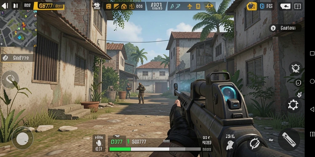 Tampilan gameplay seru dan mendebarkan dari GB777.