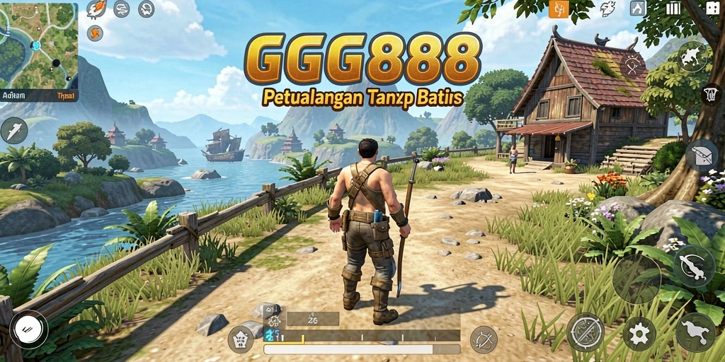 Tampilan gameplay GGG888 yang menakjubkan di dunia terbuka.