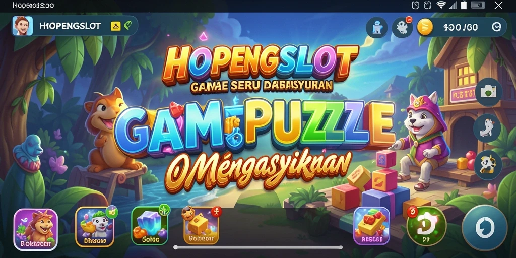 Gameplay seru HOPENGSLOT dengan tantangan puzzle yang menarik.