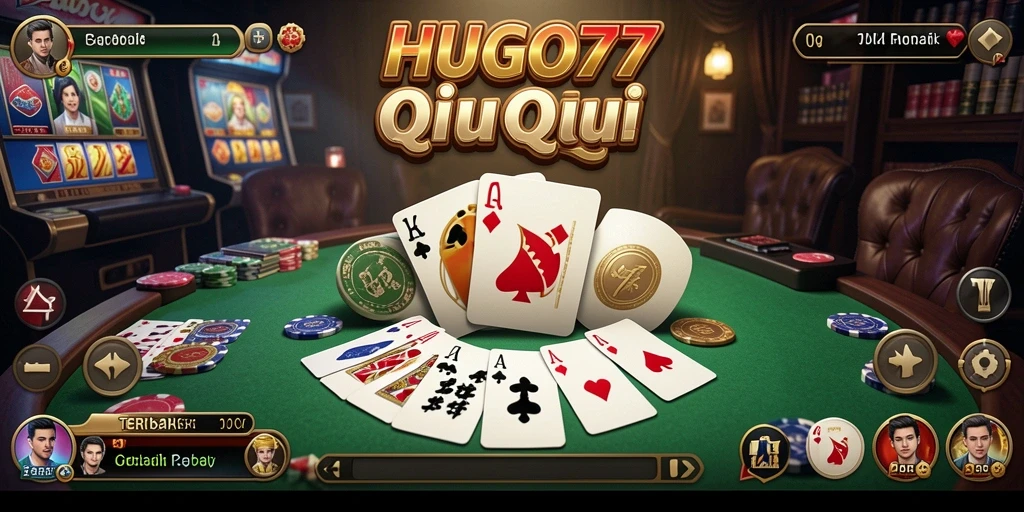 Gameplay seru HUGO77 dalam permainan QiuQiu.