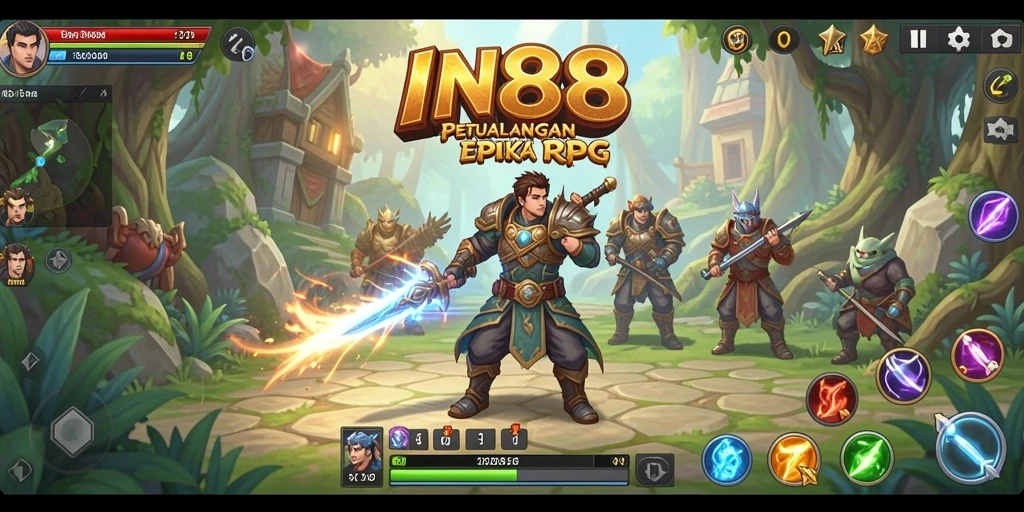 Tampilan gameplay RPG yang memukau dan mendebarkan.
