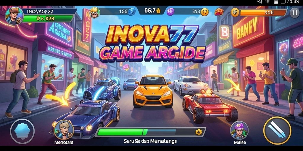 Gameplay seru INOVA77 yang menampilkan aksi cepat dan tantangan menarik.