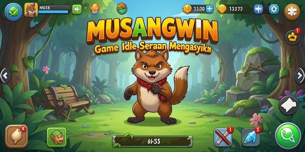 Tampilan gameplay MUSANGWIN yang mengasyikkan dan seru.