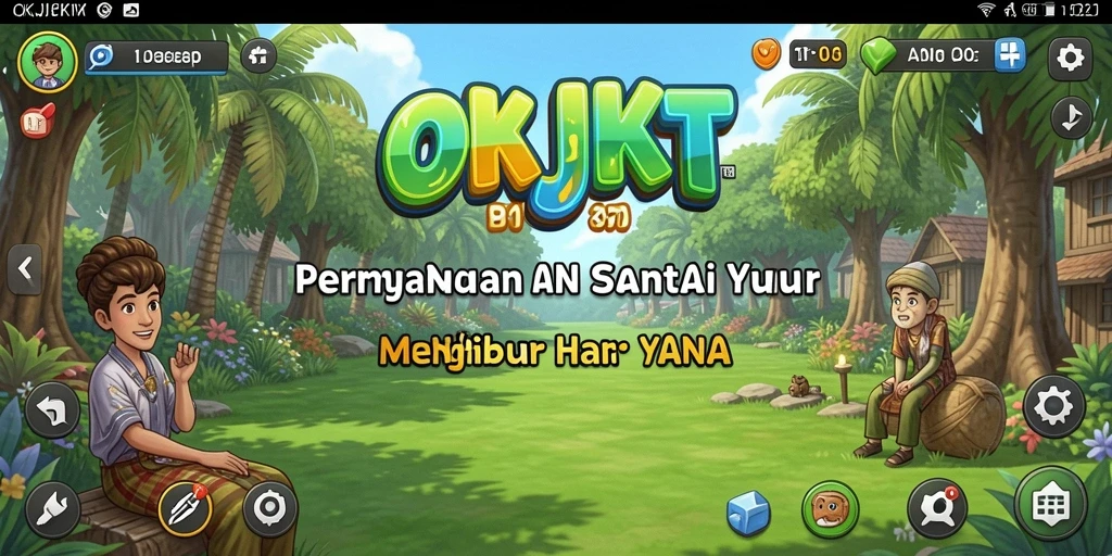 Screenshot utama OKJKT menggambarkan gameplay seru dan menyenangkan.