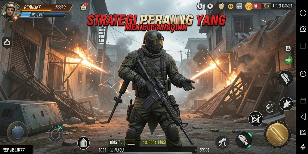 Tampilan menarik dari gameplay strategi di REPUBLIK77.