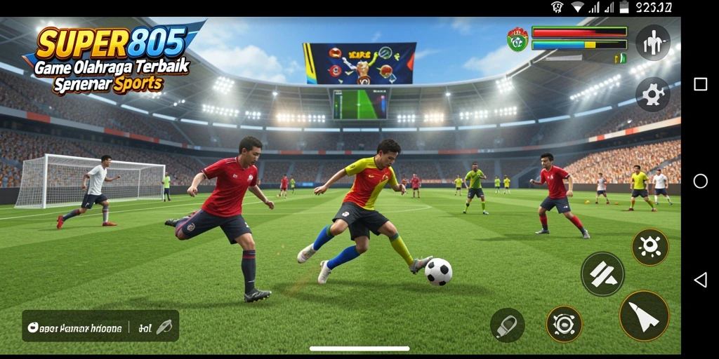 Gameplay SUPER805 yang seru dan menantang di lapangan.